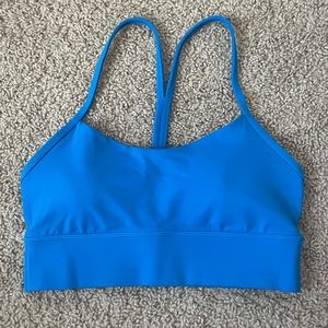 LULULEMON flow-y bra longline in poolside size 8